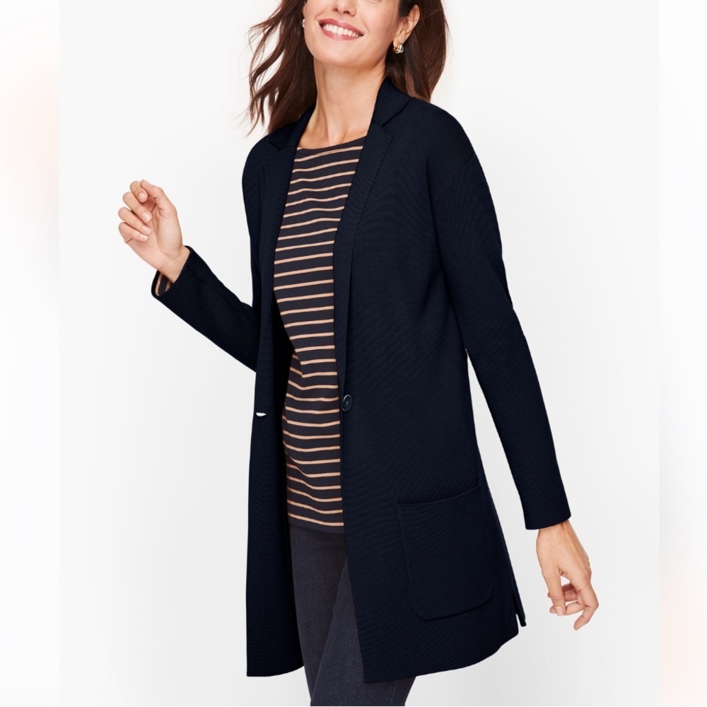 Talbots Patch Pocket Sweater Blazer NWT